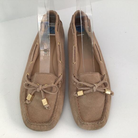 Michael Kors Shoes - Michael Kors Tan Suede Loafers Sz 7.5